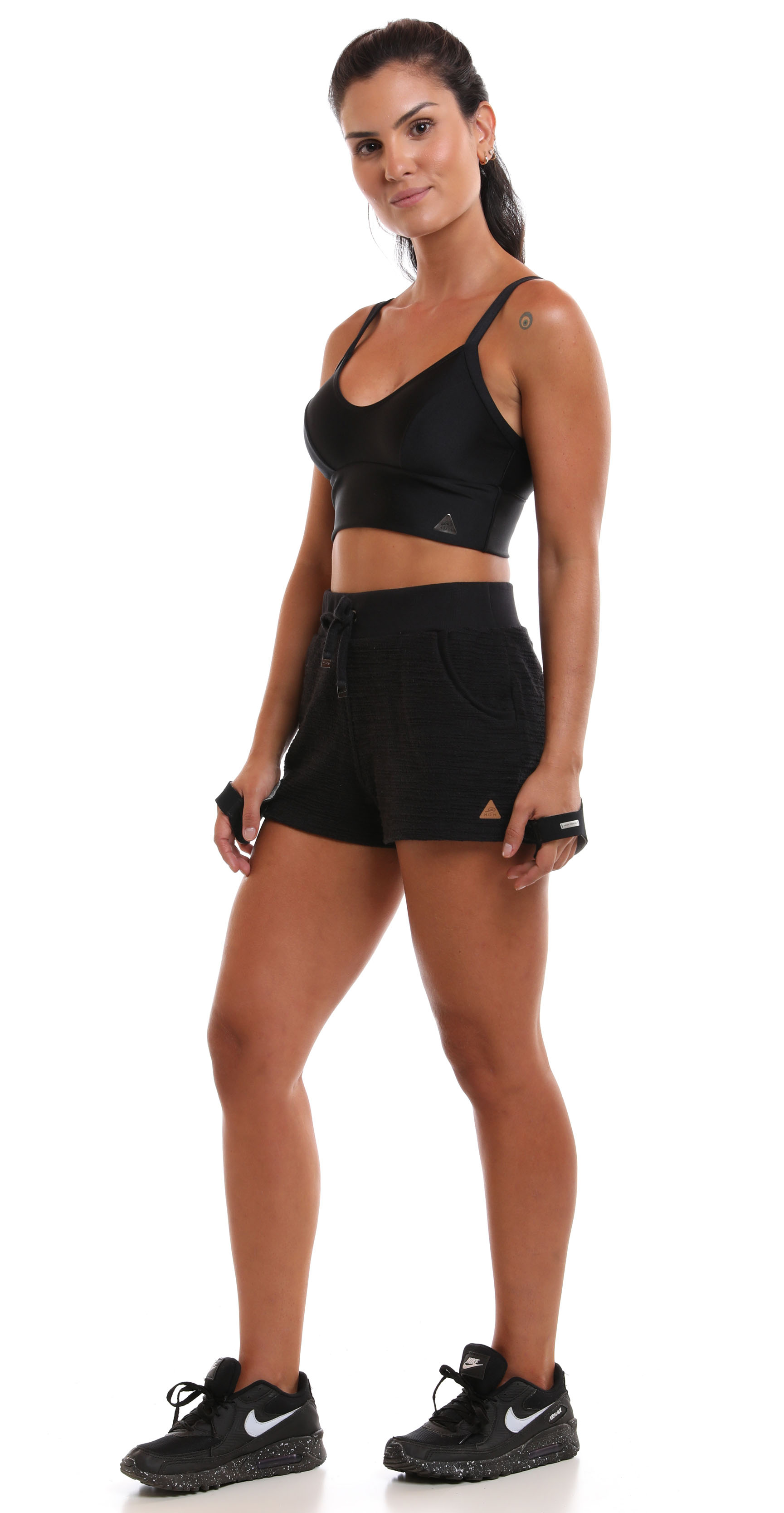 SHORT MDM DE MOLETOM TEXTURIZADO